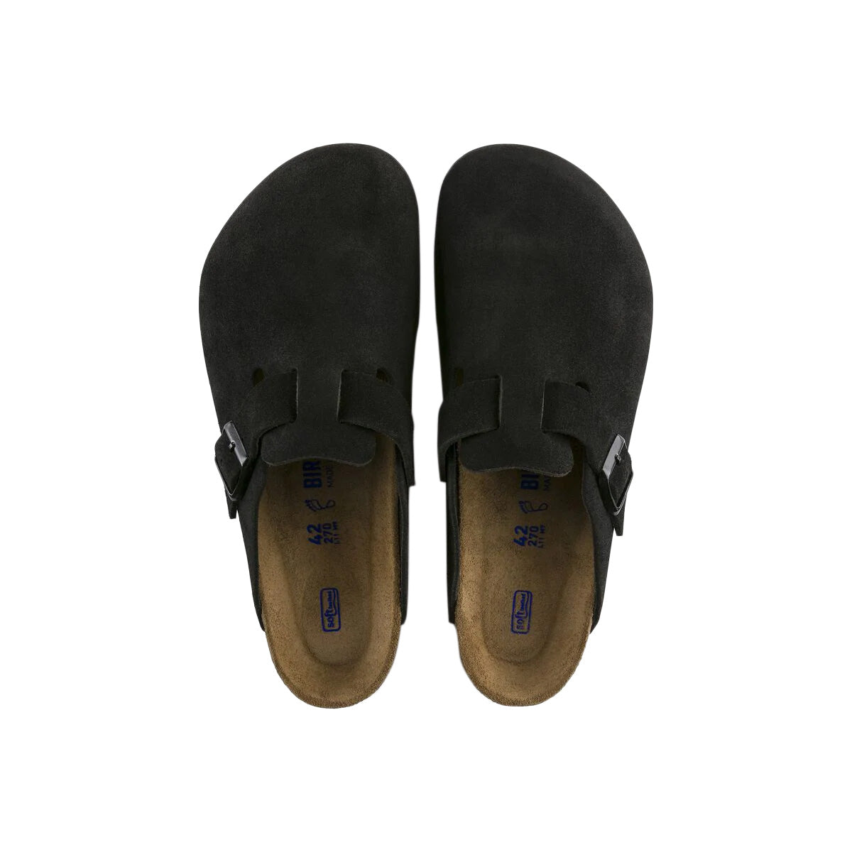 Chausson Femme Birkenstock BOSTON SUEDE BRAIDED étroite