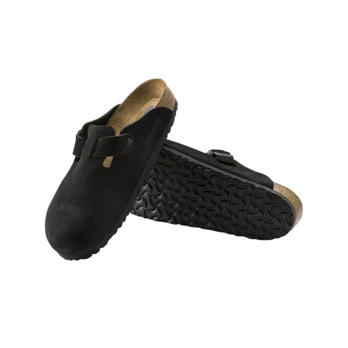 Chausson Femme Birkenstock BOSTON SUEDE BRAIDED étroite