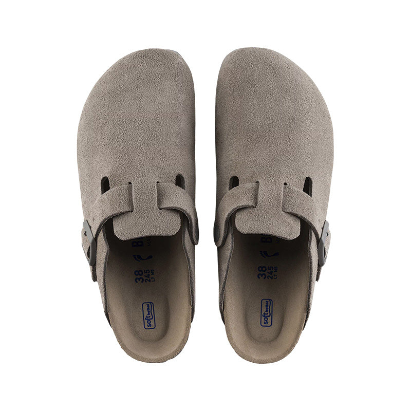 Chausson Homme Birkenstock BOSTON SUEDE étroite