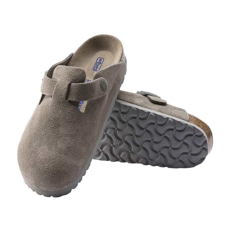 Chausson Homme Birkenstock BOSTON SUEDE étroite