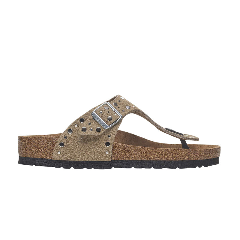 Sandale Femme Birkenstock GIZEH RIVET CUIR étroite