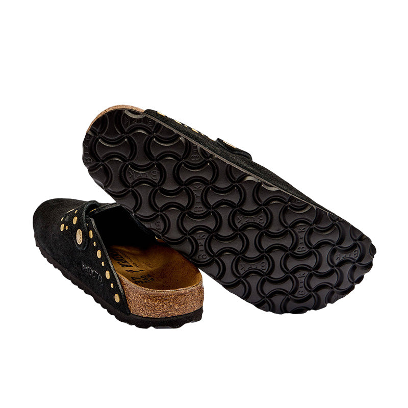 Chausson Femme Birkenstock BOSTON RIVETS LEVE SUEDE étroite