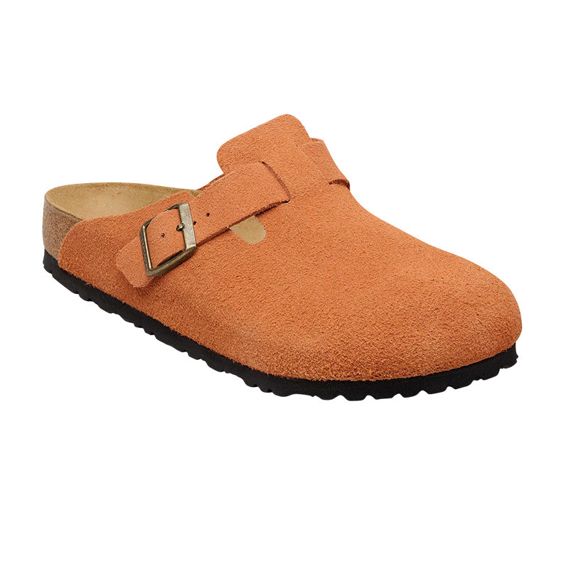 Chausson Femme Birkenstock BOSTON RIVETS SUEDE étroite