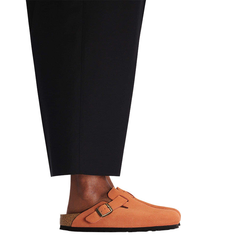 Chausson Femme Birkenstock BOSTON RIVETS SUEDE étroite