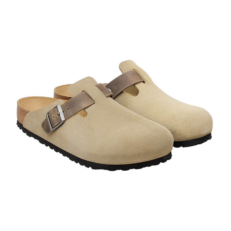 Chausson Homme Birkenstock BOSTON SUEDE étroite