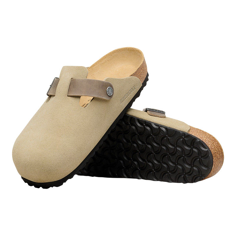 Chausson Homme Birkenstock BOSTON SUEDE étroite