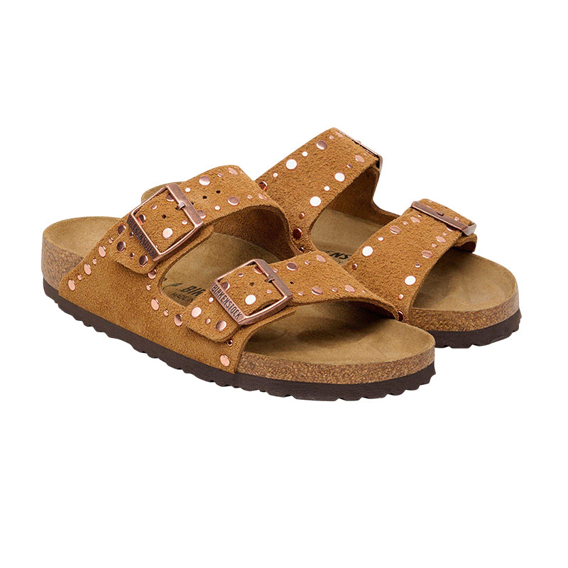 Sandale Femme Birkenstock ARIZONA SUEDE RIVET