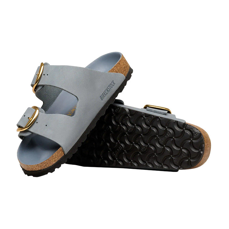 Sandale Femme Birkenstock ARIZONA BIG BUCKLE CUIR NUBUCK étroite