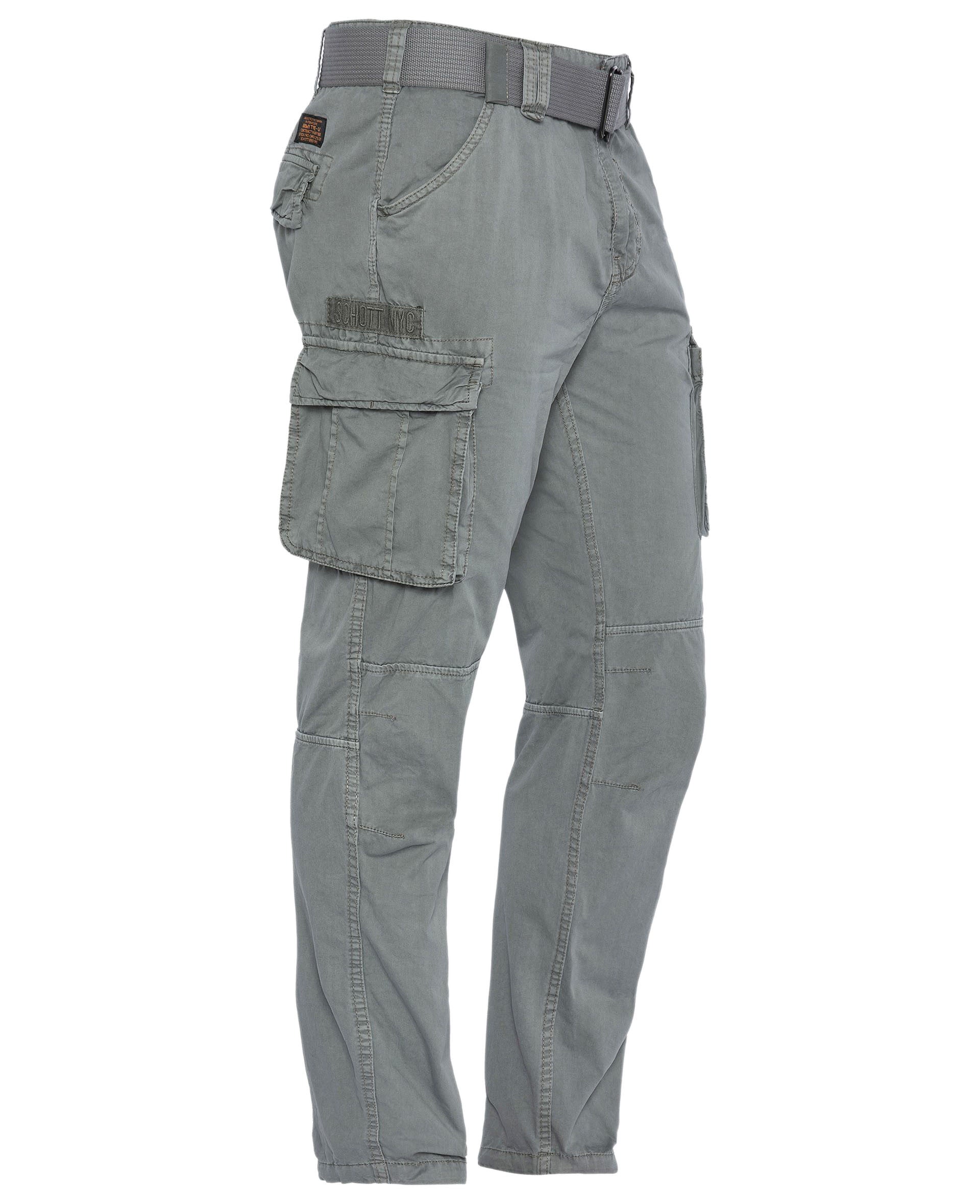 Pantalon cargo slim Schott ARMY CEINTURE TRRANGER70