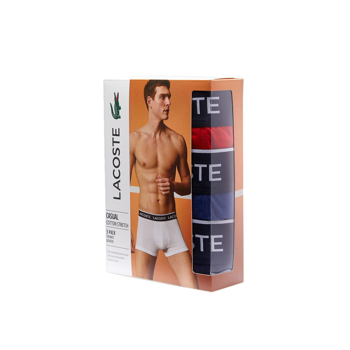 Pack de 3 boxers Lacoste