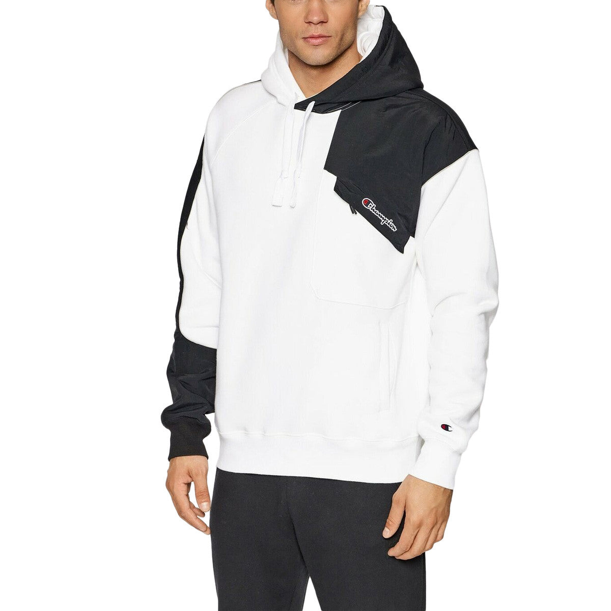 Sweat à capuche Homme Champion REVERSE WEAVE PATCHWOR