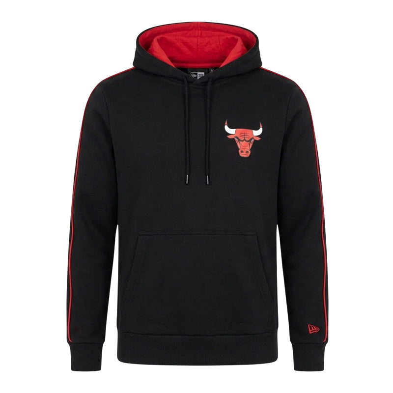 Sweat à capuche New Era CHICAGO BULLS STRIPE PIPING