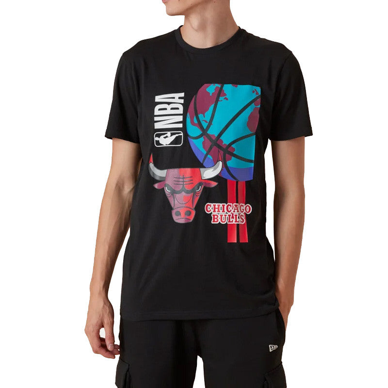 Tee-shirt New Era Chicago Bulls NBA Globe Logo