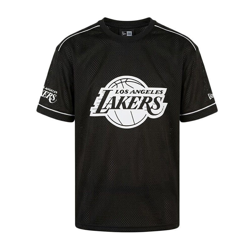 Camiseta extragrande con el logotipo del equipo de Los Ángeles Lakers de New Era