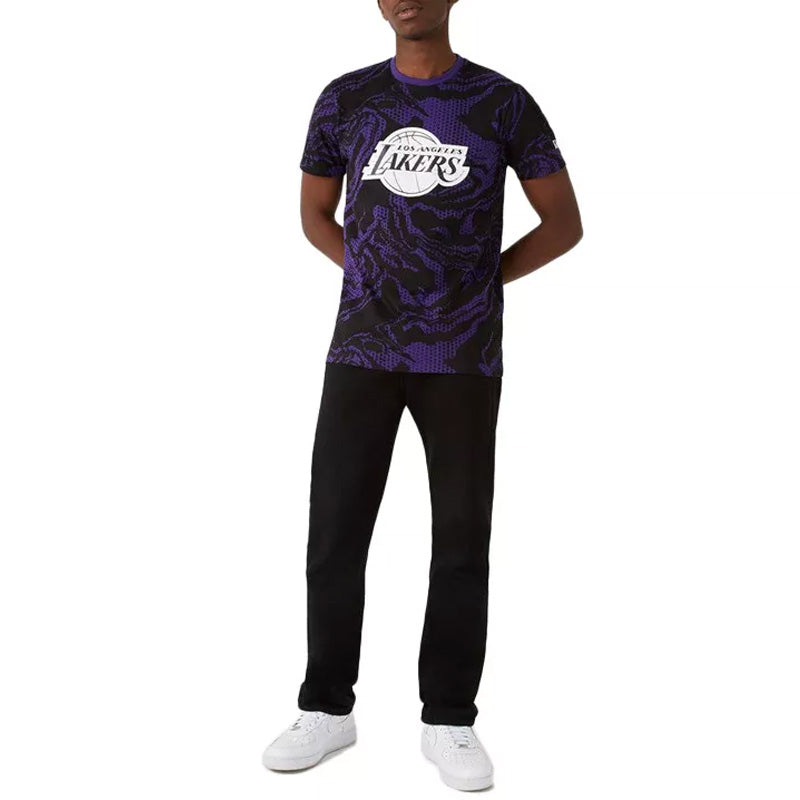 Nueva camiseta con estampado OIL SLICK de LOS ANGELES LAKERS
