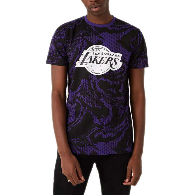 Nueva camiseta con estampado OIL SLICK de LOS ANGELES LAKERS