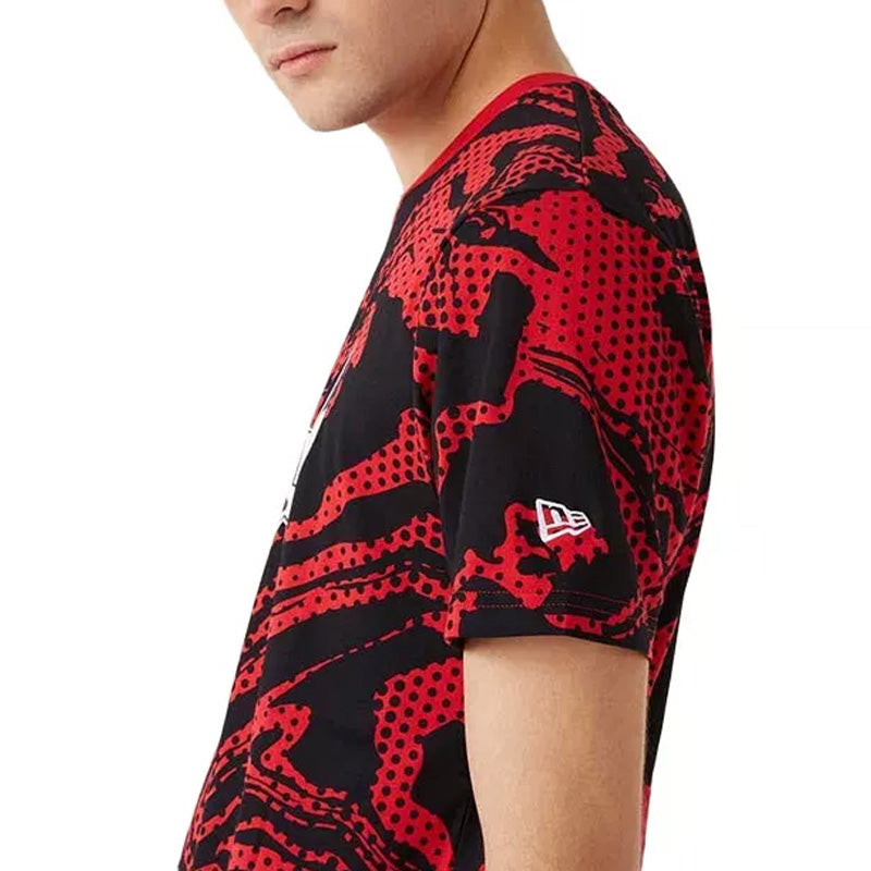 Camiseta con estampado OIL SLICK de los Chicago Bulls de New Era