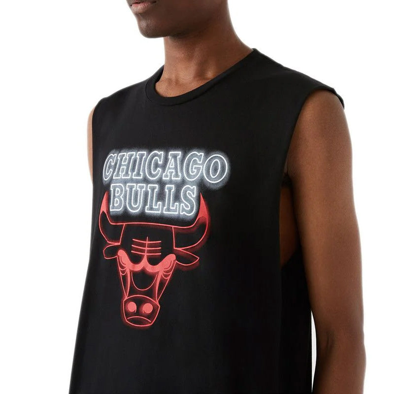 Camiseta sin mangas NBA NEON de los Chicago Bulls de New Era