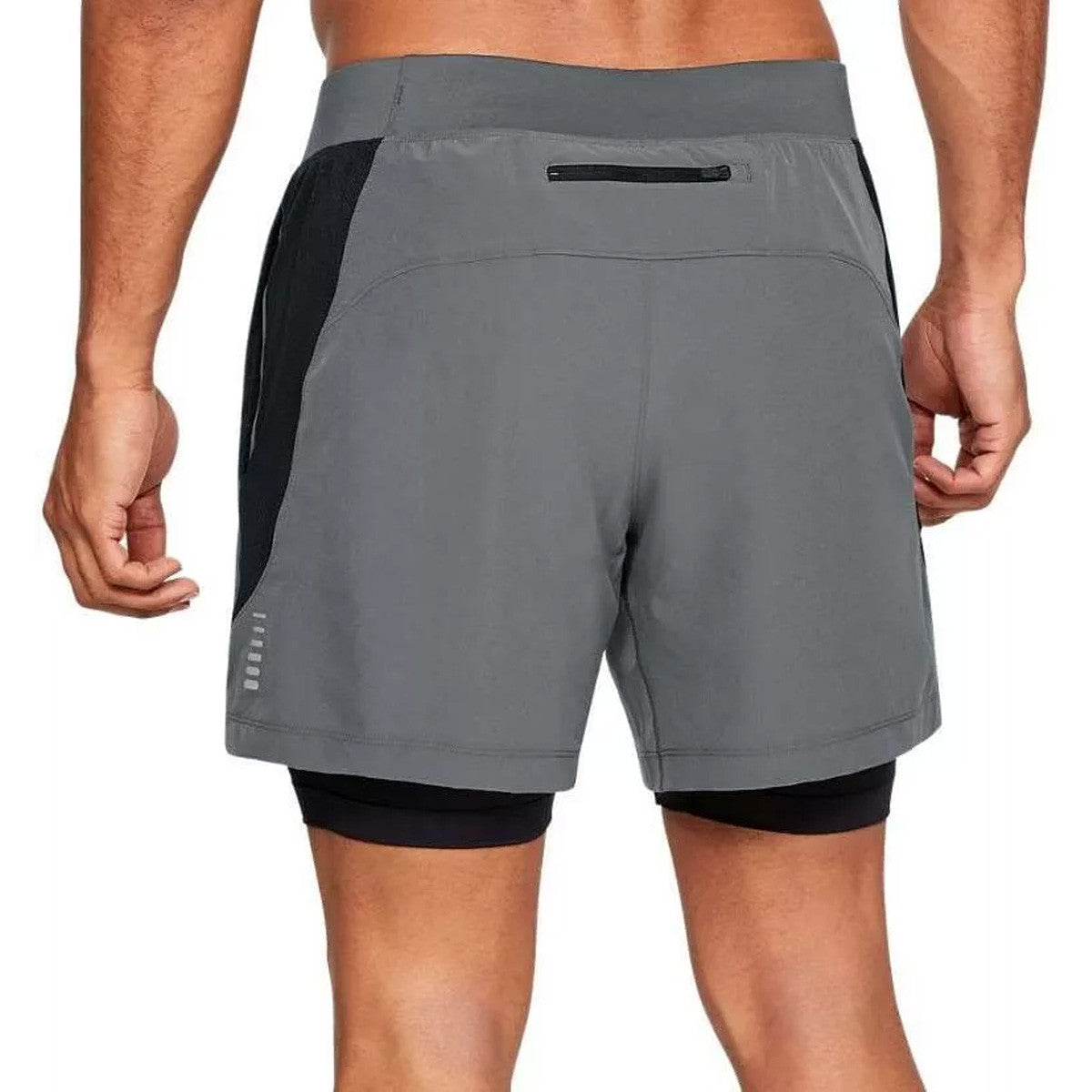 Short Under Armour 2-en-1 QUALIFIER SPEEDPOCKET