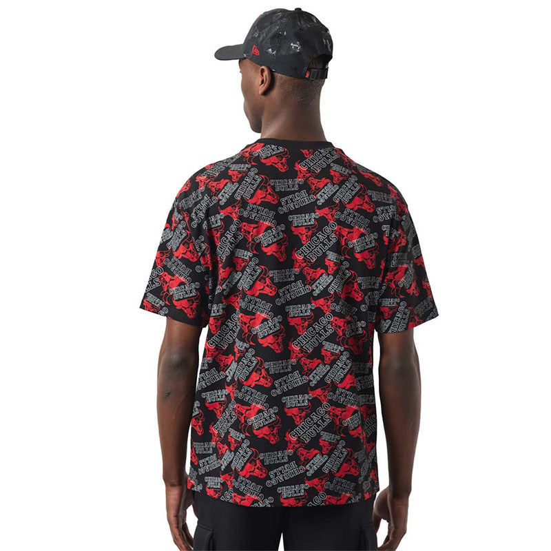 Tee-shirt New Era Chicago Bulls NBA All-Over Printed