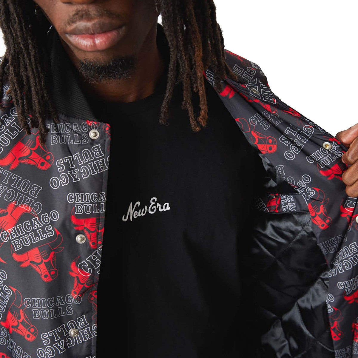 Blouson New Era Chicago Bulls Logo Print