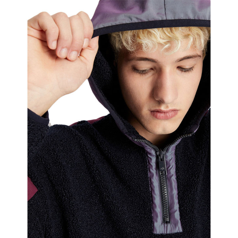Sweat à capuche Armani Exchange Colour-block fleece
