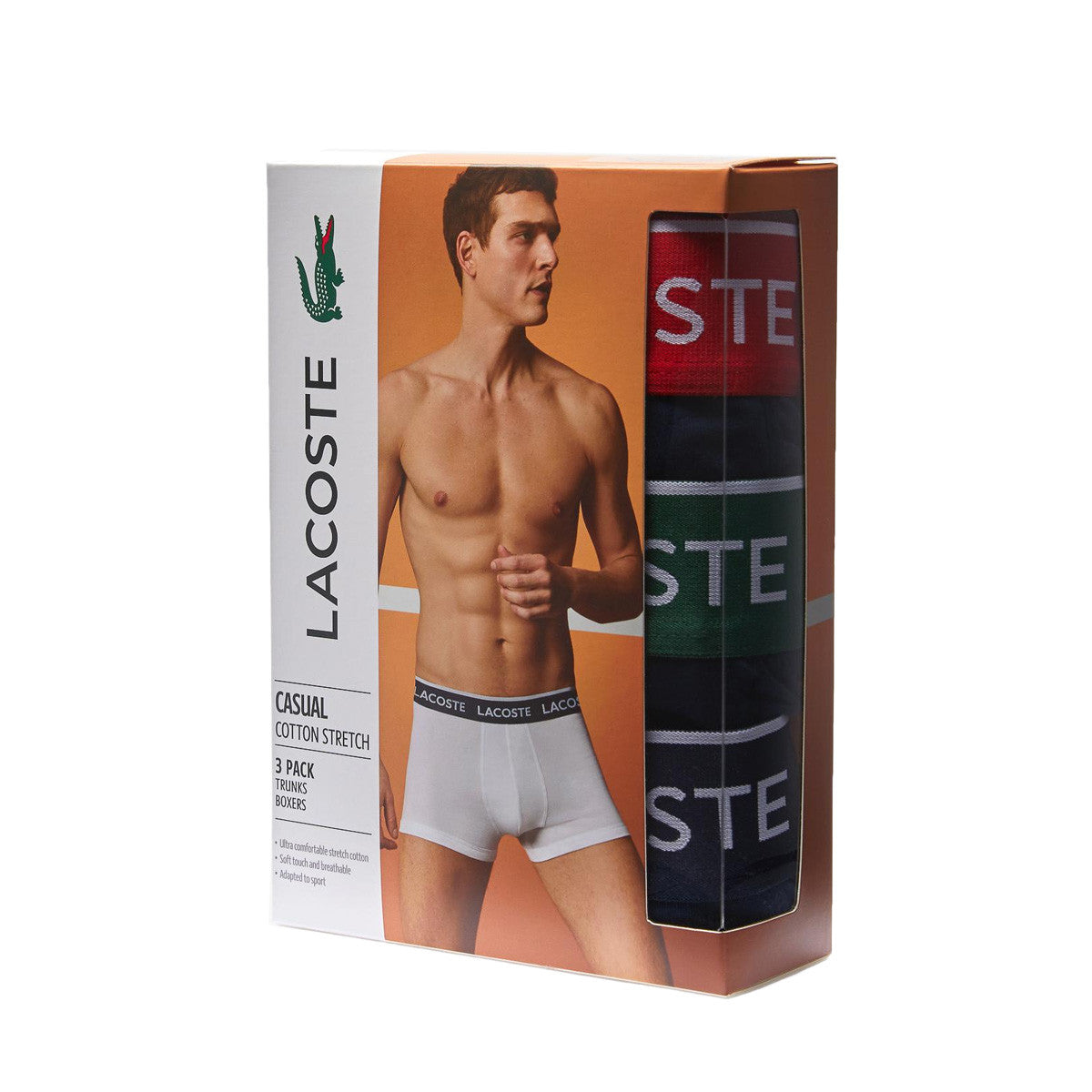 Pack de 3 Boxers Lacoste TRUNK