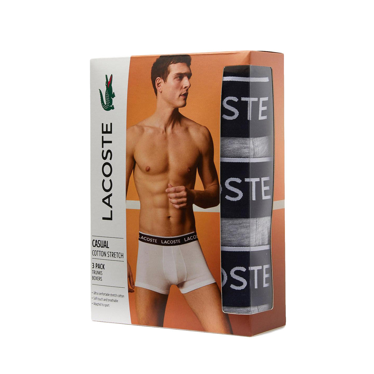 Pack de 3 Boxers Lacoste TRUNK
