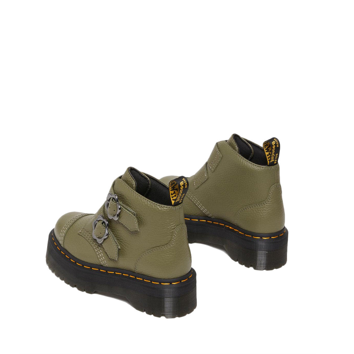 Botte Dr Martens DEVON FLOWER PLATFORME