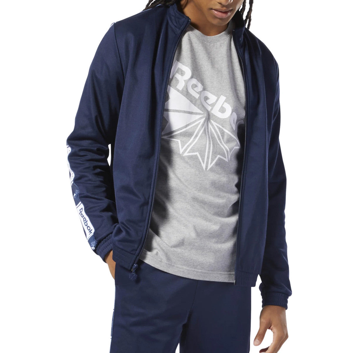 Veste de survêtement Reebok TAPED TRACK TOP