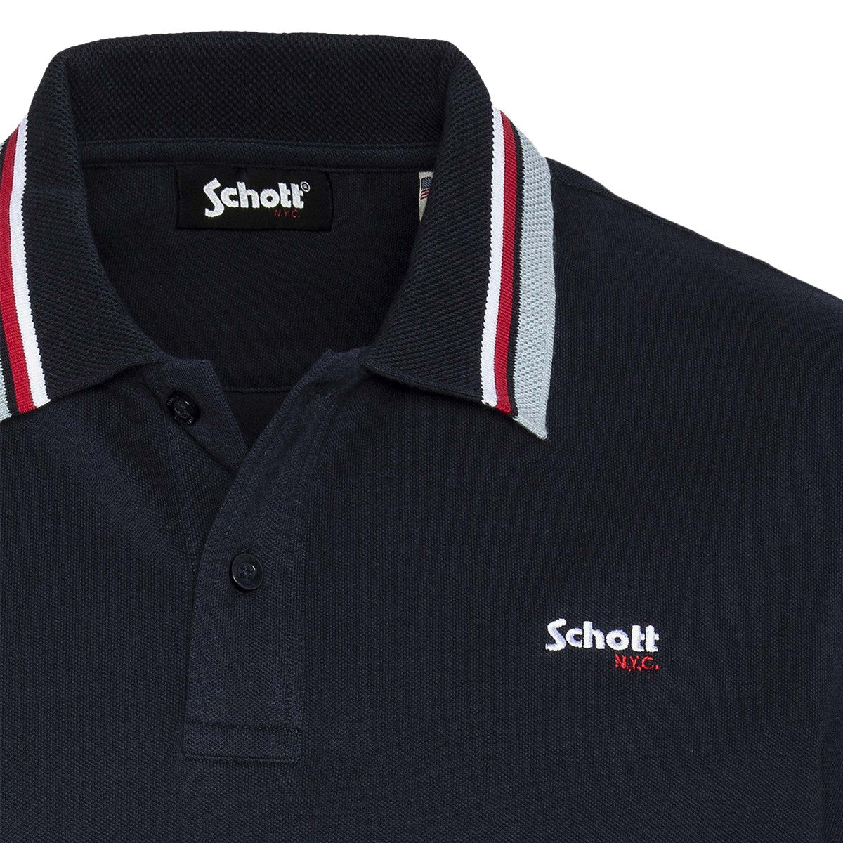 Polo de canalé a rayas Schott