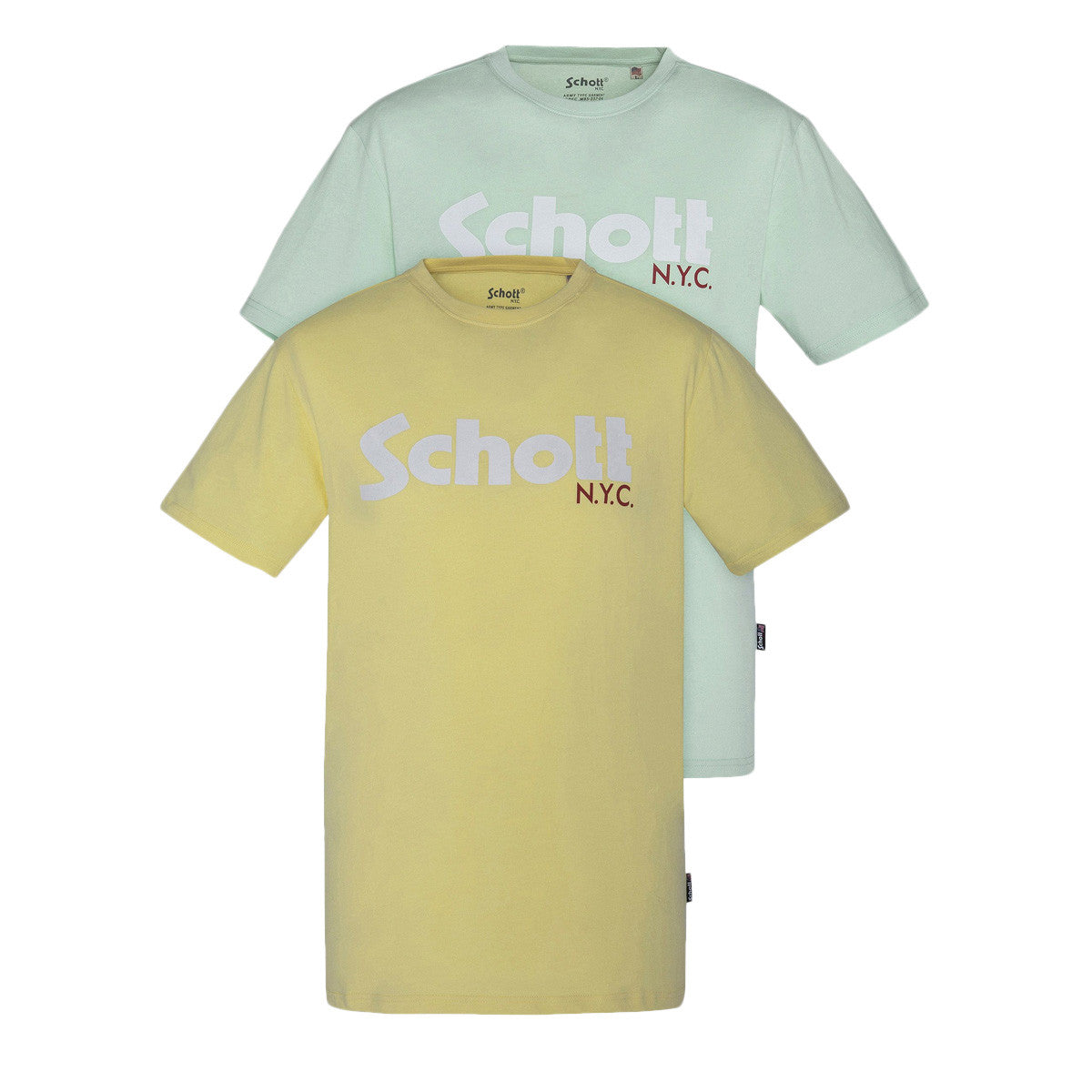 Pack de 2 tee-shirt Schott ras du cou