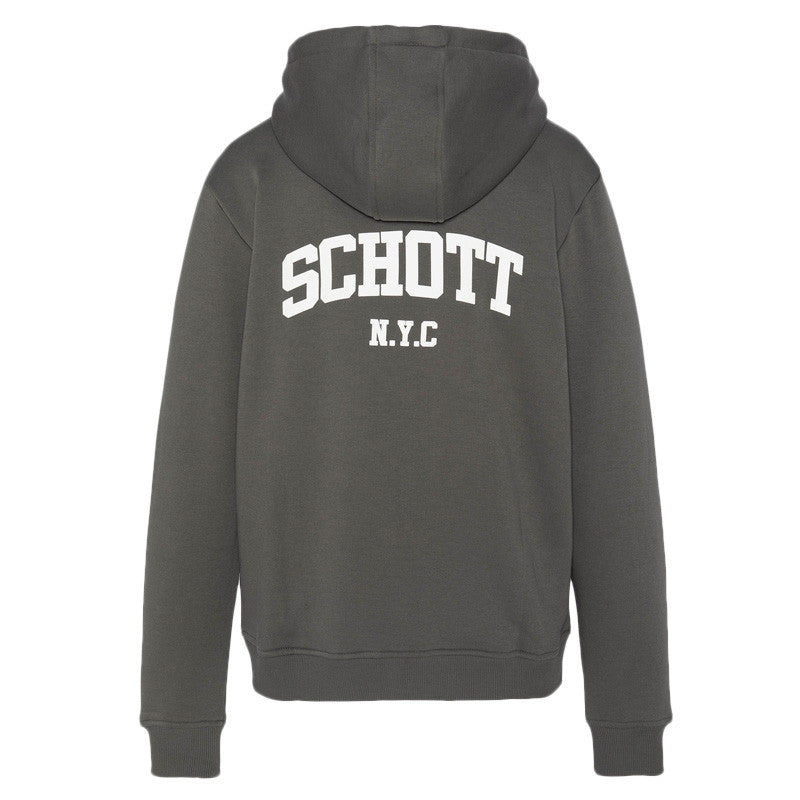 Sweat à capuche Schott ZIPPE LOGO REDSIMON