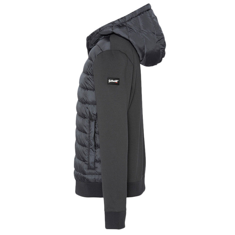 BIG SWEATSHIRT à Capuche BI MATIERE Schott REDBRANDON