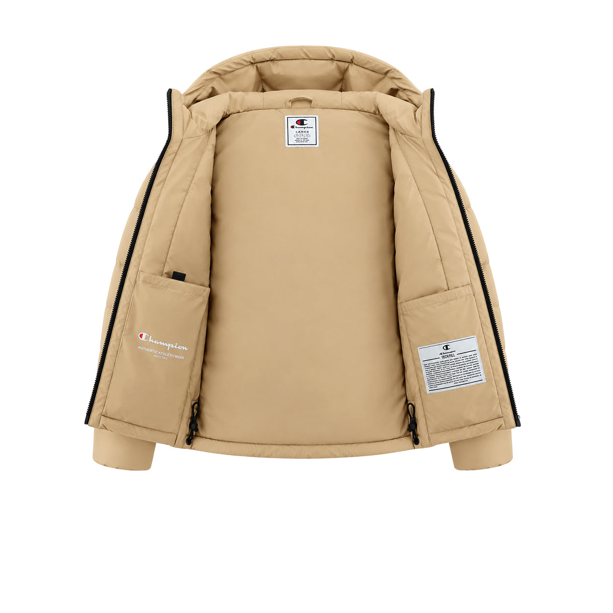 Chaqueta de plumas con capucha Champion