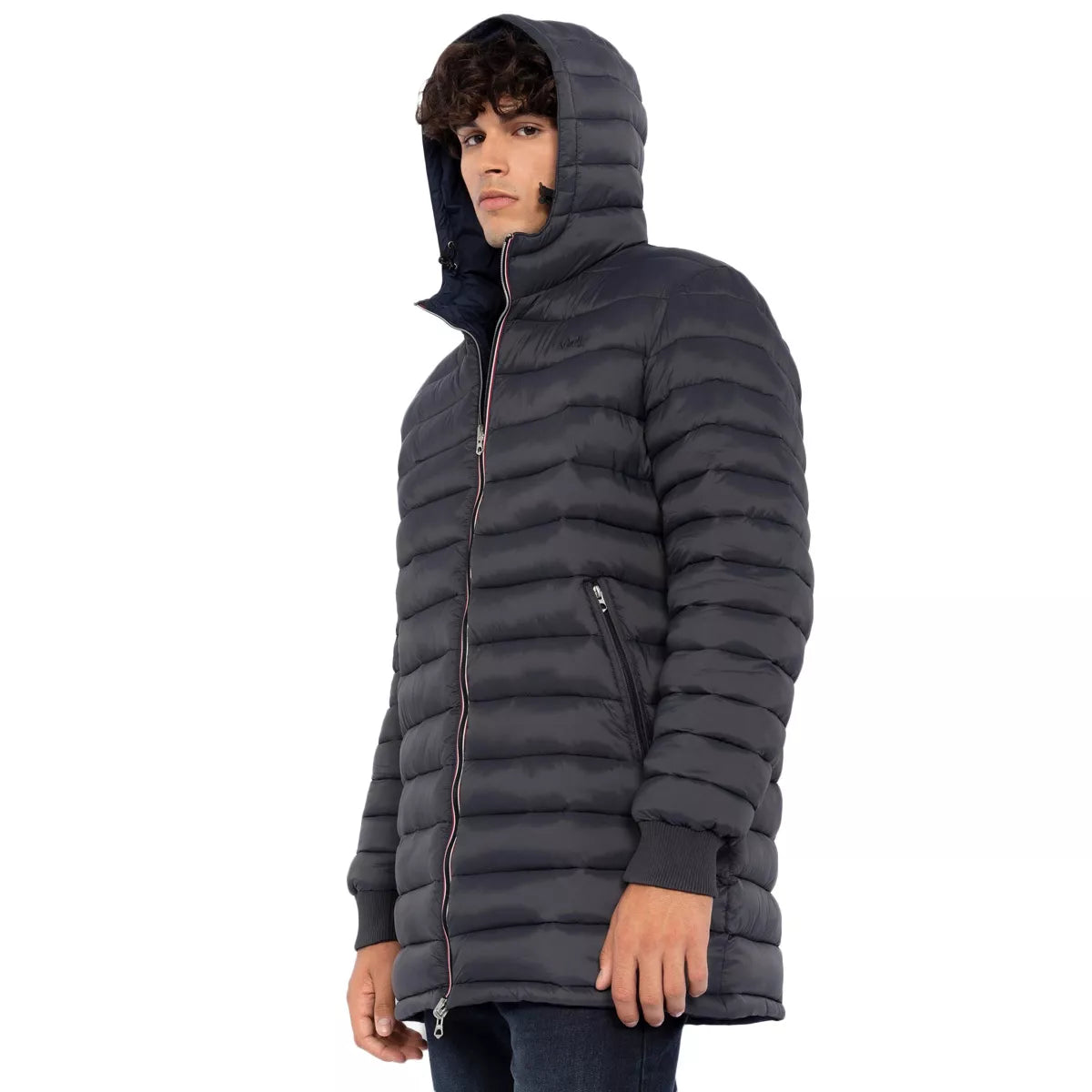 Doudoune Schott Riverso2 LONG CAPUCHE REVERSIBLE 2en1