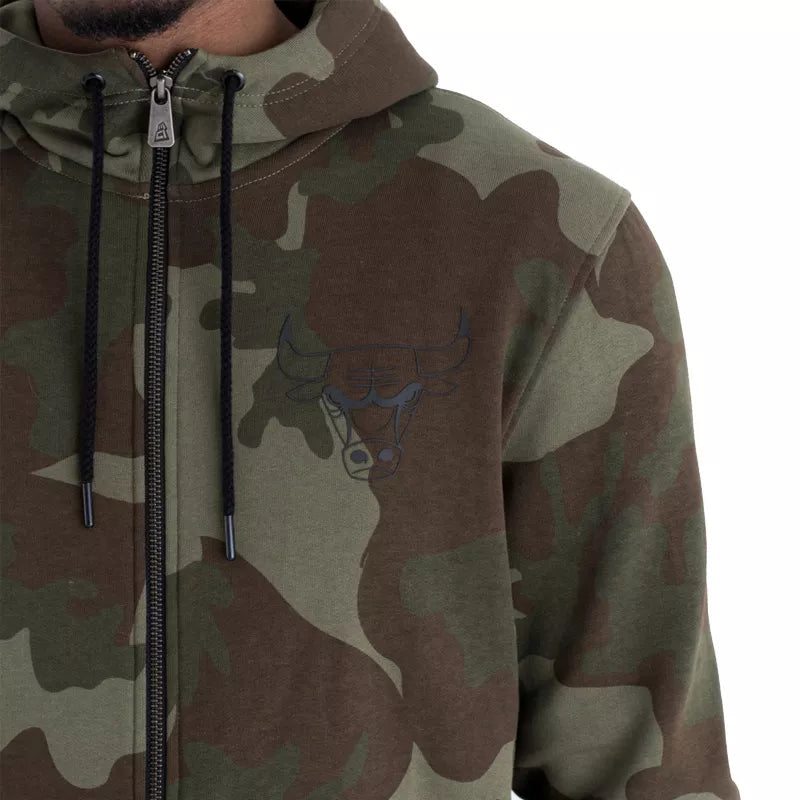 Sweat à capuche New Era Chicago Bulls