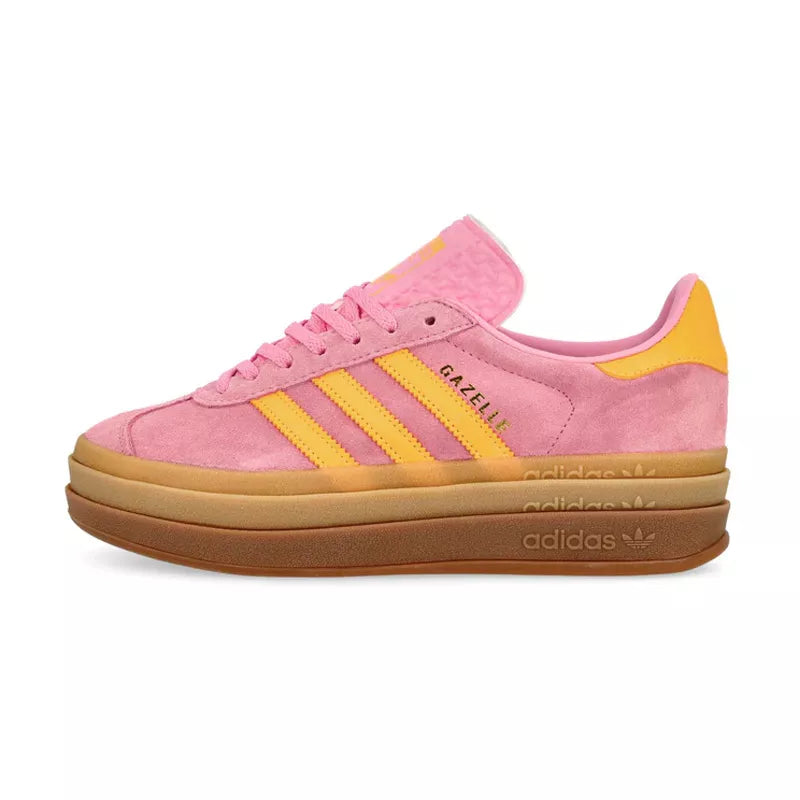 Pegashoes - Basket Adidas Originals Gazelle Bold W Rose/Jaune