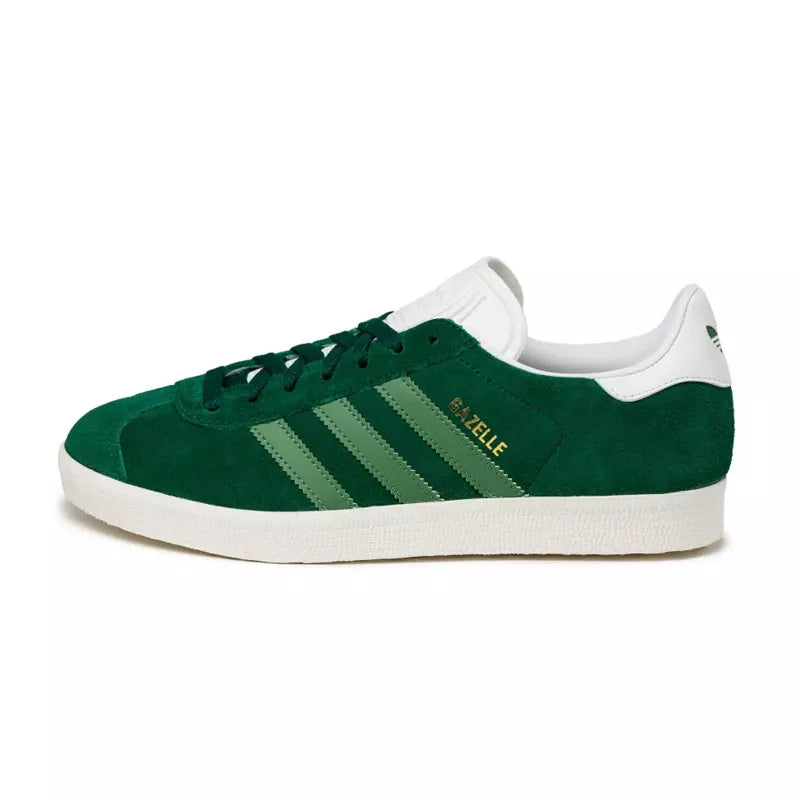 Pegashoes - Basket Adidas Originals Gazelle Vert foncé/Blanc