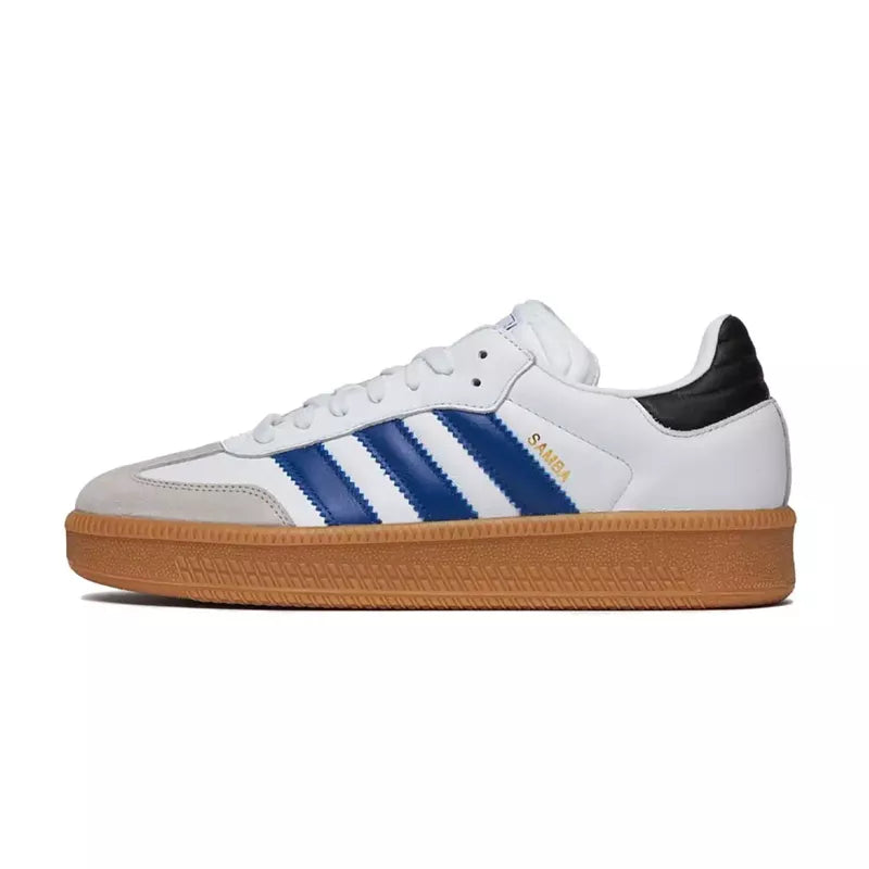 Pegashoes - Basket Adidas Originals Samba Xlg Blanc/Bleu