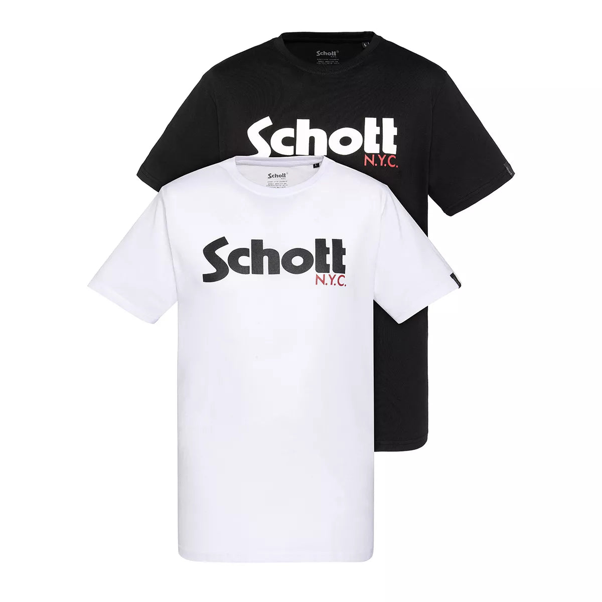 Pack 2 Tee-shirt Schott PETIT LOGO