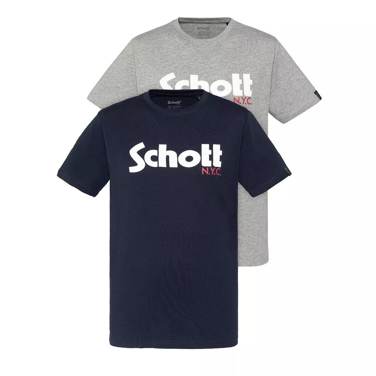Pack 2 Tee-shirt Schott PETIT LOGO