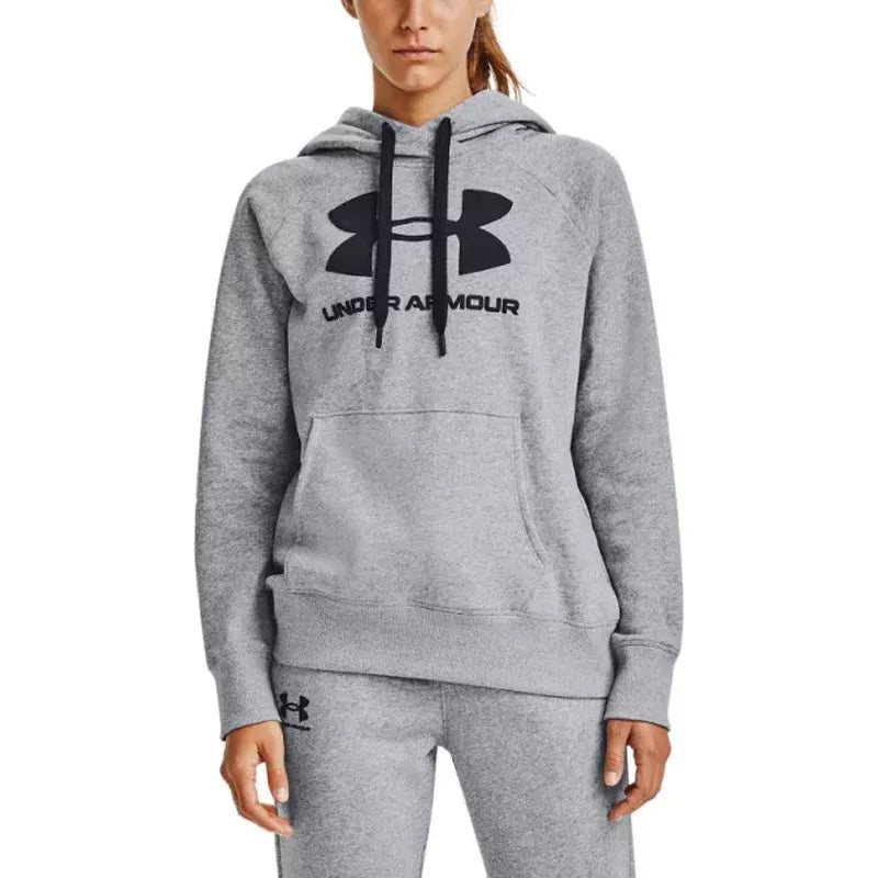 Sweat à capuche Femme Under Armour LOGO RIVAL FLEECE