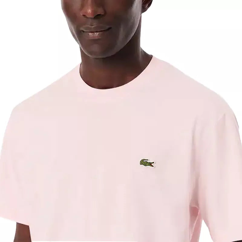 Camiseta Lacoste rosa pálido para hombre