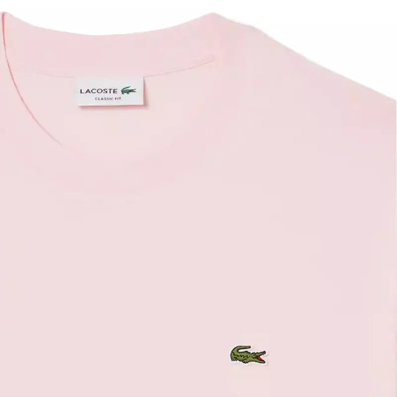 Camiseta Lacoste rosa pálido para hombre