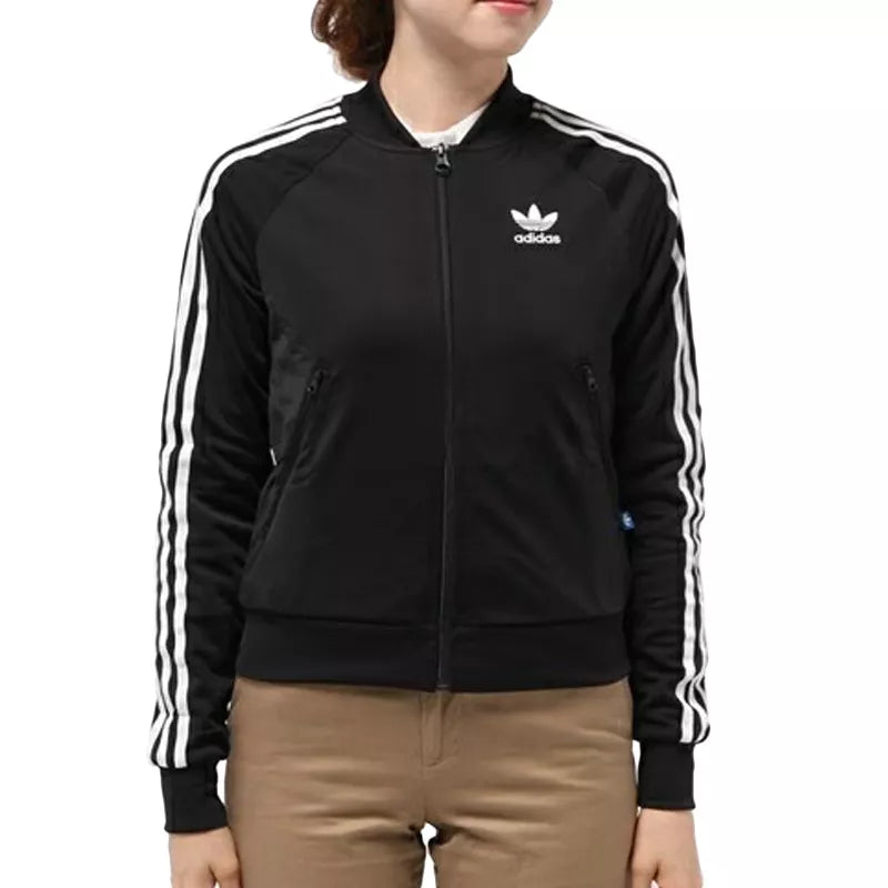 Pegashoes - Veste Adidas Originals Superstar Tt Noir/Blanc - AB2076
