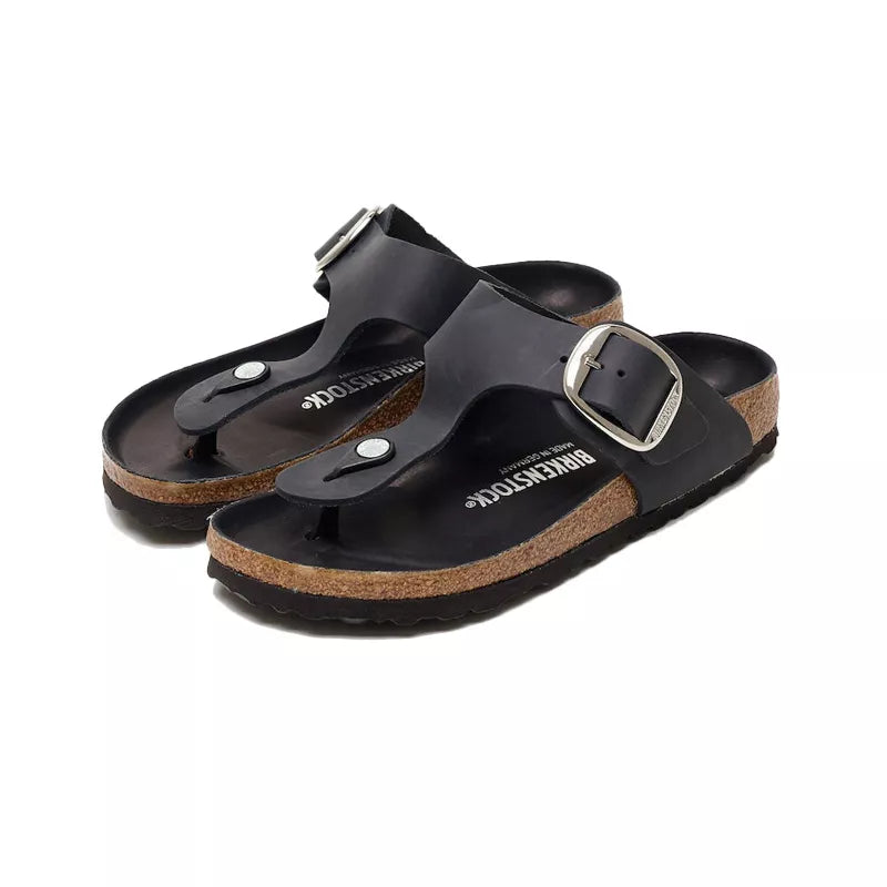Sandale Birkenstock GIZEH BIG BUCKLE CUIR étroite