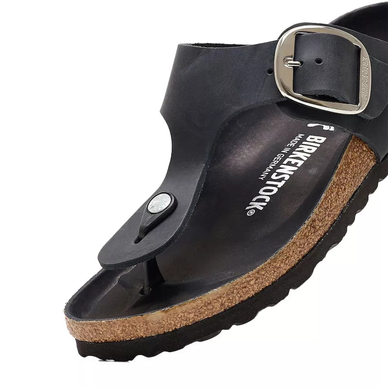 Sandale Birkenstock GIZEH BIG BUCKLE CUIR étroite