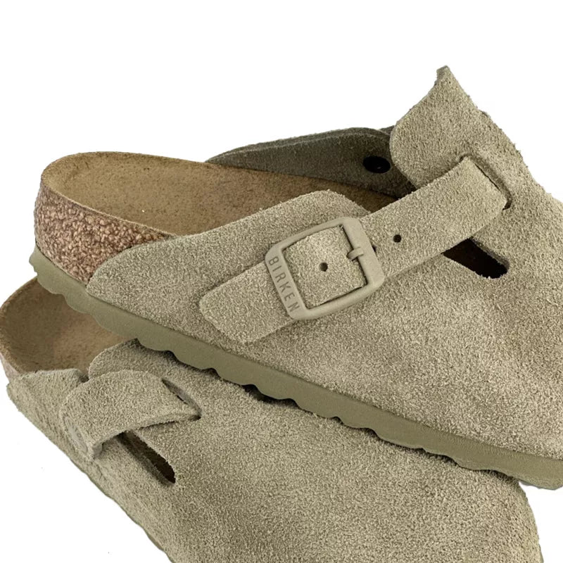 Chausson Femme slippers Birkenstock BOSTON SUEDE étroite