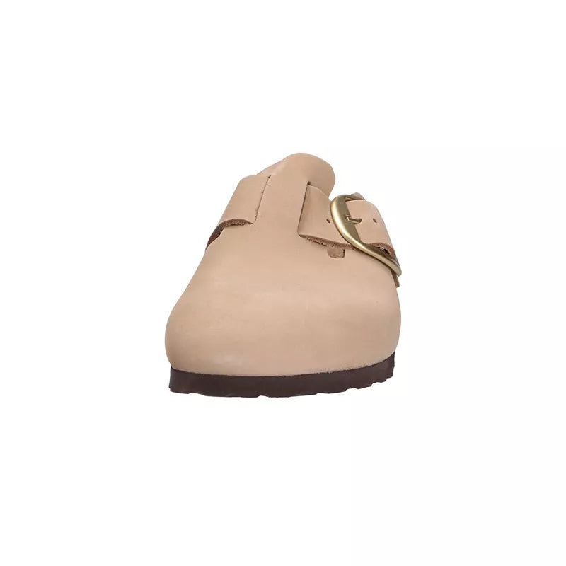 Chausson mule Birkenstock BOSTON BIG BUCKLE NUBUCK étroite